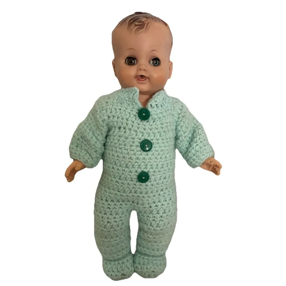 Vintage Madame Alexander Drink Wet Boy Doll 1950s Molded Hair 13
